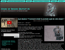 Tablet Screenshot of coursdedessingratuit.fr